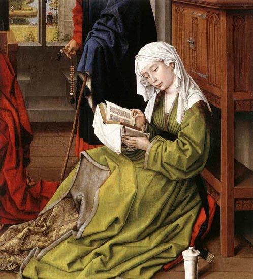 WEYDEN, Rogier van der The Magdalene Reading Norge oil painting art